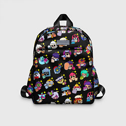 Детский рюкзак Особые редкие значки Бравл Все Пины черный фон Spe, цвет: 3D-принт
