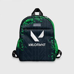 Детский рюкзак Valorant Green Fire, цвет: 3D-принт
