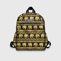 Детский рюкзак Золотые слоны, цвет: 3D-принт