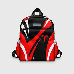 Детский рюкзак ТЕСЛА КРАСНАЯ АБСТРАКЦИЯ, цвет: 3D-принт