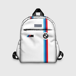 Детский рюкзак БМВ 3 STRIPE BMW WHITE, цвет: 3D-принт