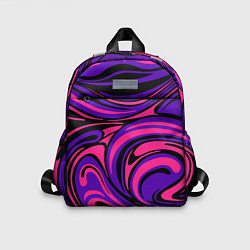Детский рюкзак Кислотные абстрактные линии, цвет: 3D-принт