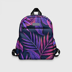 Детский рюкзак Neon Tropical plants pattern, цвет: 3D-принт