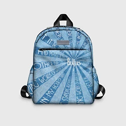 Детский рюкзак Beatles - голубой, цвет: 3D-принт