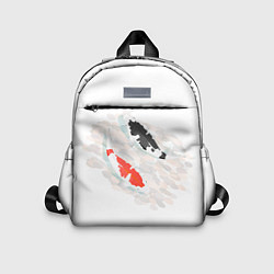 Детский рюкзак Рыба в стиле Инь-Янь, цвет: 3D-принт