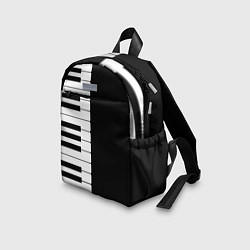Детский рюкзак Черно-Белое Пианино Piano, цвет: 3D-принт — фото 2