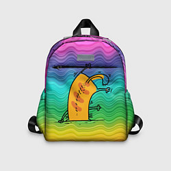 Детский рюкзак Кот вверх тормашками, цвет: 3D-принт