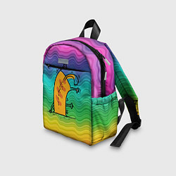Детский рюкзак Кот вверх тормашками, цвет: 3D-принт — фото 2