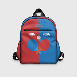 Детский рюкзак PING PONG теннис, цвет: 3D-принт