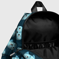 Детский рюкзак Мордочки котов с эффектом 3d Паттерн, цвет: 3D-принт — фото 2