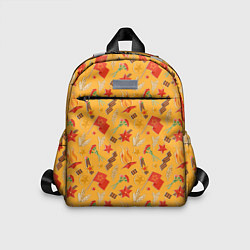 Детский рюкзак Георгиевская ленточка, Вечный огонь, цветок, медал, цвет: 3D-принт
