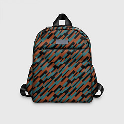Детский рюкзак Разноцветные прямоугольники абстракция, цвет: 3D-принт