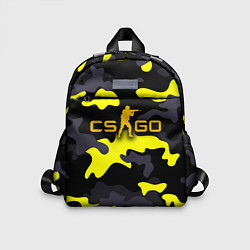 Детский рюкзак Counter-Strike Камуфляж Чёрно-Жёлтый, цвет: 3D-принт