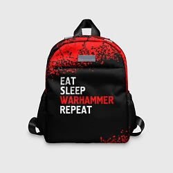 Детский рюкзак Eat Sleep Warhammer Repeat - Спрей, цвет: 3D-принт