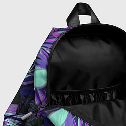 Детский рюкзак Цветы Тропики Ночью, цвет: 3D-принт — фото 2