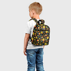 Детский рюкзак Мелкая хохлома, цвет: 3D-принт — фото 2