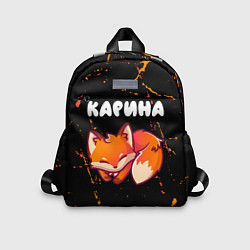 Детский рюкзак Карина - ЛИСИЧКА - Гранж, цвет: 3D-принт