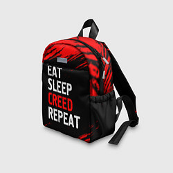 Детский рюкзак Eat Sleep Creed Repeat - Краски, цвет: 3D-принт — фото 2