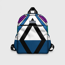 Детский рюкзак Геометрический молодежный узор с надписью Спорт, цвет: 3D-принт