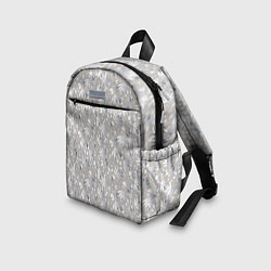 Детский рюкзак Белые объемные узоры, цвет: 3D-принт — фото 2