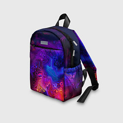 Детский рюкзак Цветные неоновые разводы на воде Авангард Colored, цвет: 3D-принт — фото 2
