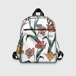 Детский рюкзак Цветы Разноцветные Тюльпаны