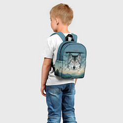 Детский рюкзак Серый волк - голова, цвет: 3D-принт — фото 2