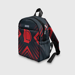 Детский рюкзак Красный Символ League of Legends на темном фоне со, цвет: 3D-принт — фото 2