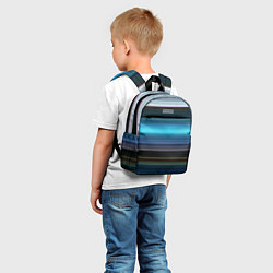 Детский рюкзак Неоновые линии neon lines, цвет: 3D-принт — фото 2