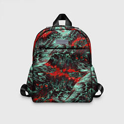 Детский рюкзак Красно-Белая Вулканическая Лава