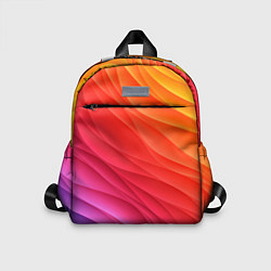 Детский рюкзак Разноцветные цифровые волны, цвет: 3D-принт