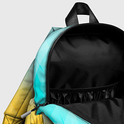 Детский рюкзак Полигоны - Лед и мед, цвет: 3D-принт — фото 2
