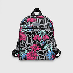Детский рюкзак Цветочный летний паттерн Fashion trend, цвет: 3D-принт