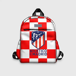 Детский рюкзак Atletico madrid кубики, цвет: 3D-принт