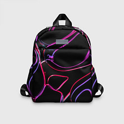 Детский рюкзак Неоновые линзы во тьме - Розовый, цвет: 3D-принт
