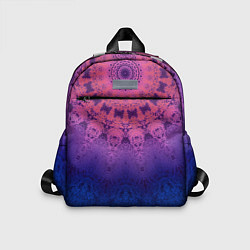 Детский рюкзак Розово-синий круглый орнамент калейдоскоп