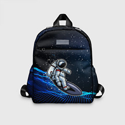 Детский рюкзак Космонавт на доске - серфинг, цвет: 3D-принт