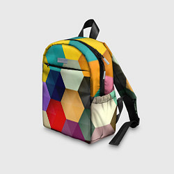 Детский рюкзак Цветные соты, цвет: 3D-принт — фото 2