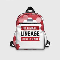Детский рюкзак Lineage: красные таблички Best Player и Ultimate, цвет: 3D-принт