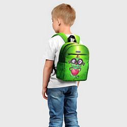 Детский рюкзак Гусеница с сердцем, цвет: 3D-принт — фото 2