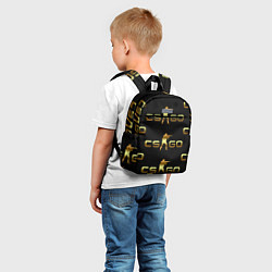 Детский рюкзак KS:GO Gold Theme, цвет: 3D-принт — фото 2