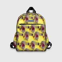 Детский рюкзак Попугай Корелла Орёт Мем, цвет: 3D-принт