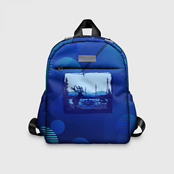 Детский рюкзак Лось на фоне города