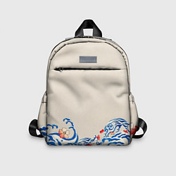 Детский рюкзак Японский орнамент волн