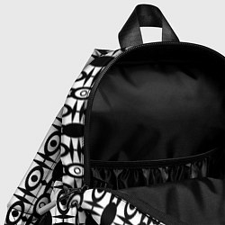Детский рюкзак Черно-белый современный узор, цвет: 3D-принт — фото 2