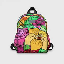 Детский рюкзак Красочные летние цветы Fashion trend, цвет: 3D-принт