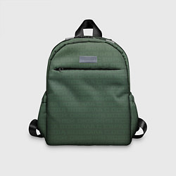 Детский рюкзак 1984 узор зелёный градиент, цвет: 3D-принт