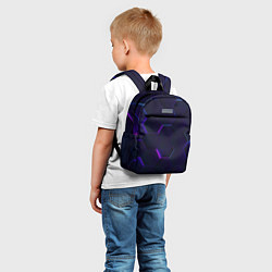 Детский рюкзак Фигурный фиолетовый фон, цвет: 3D-принт — фото 2