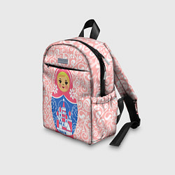 Детский рюкзак Матрешка в узорах, цвет: 3D-принт — фото 2