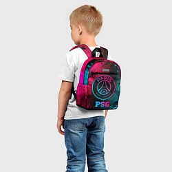 Детский рюкзак PSG - neon gradient, цвет: 3D-принт — фото 2